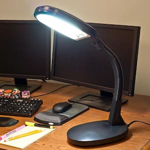 22 in. Black Indoor Sunlight Desk Lamp