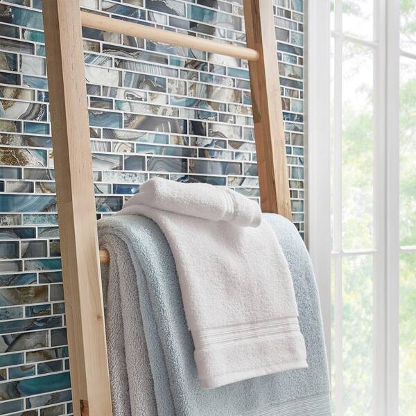 Home Decorators Collection Turkish Cotton Ultra Soft Raindrop Blue Bath  Towel 0615BRNDRP - The Home Depot