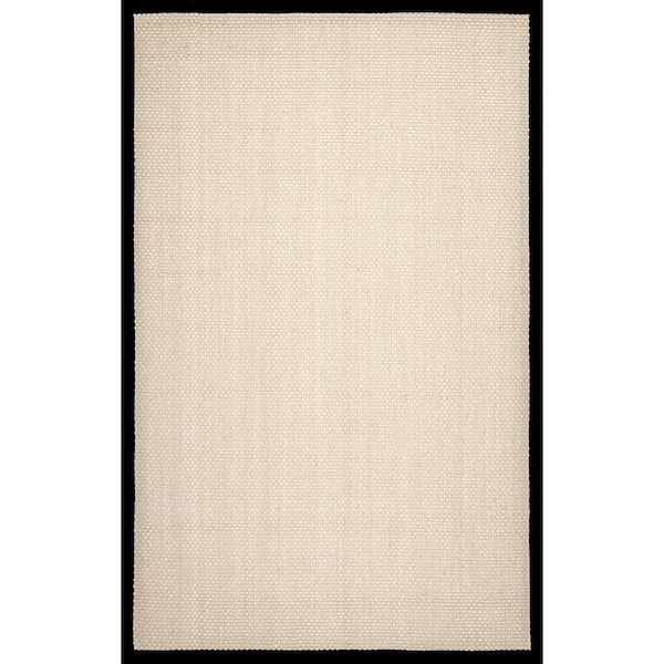 nuLOOM Elaine Bordered Sisal Black 10 ft. x 14 ft. Area Rug
