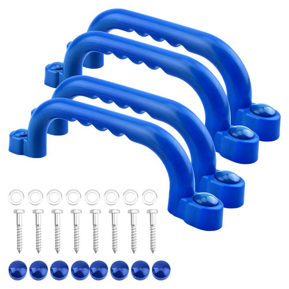 Kids Playground Handles - Blue - Plastic Grab Bars - 4-Piece Set for Outdoor Playsets and Tree Houses price history on PriceWatchPro