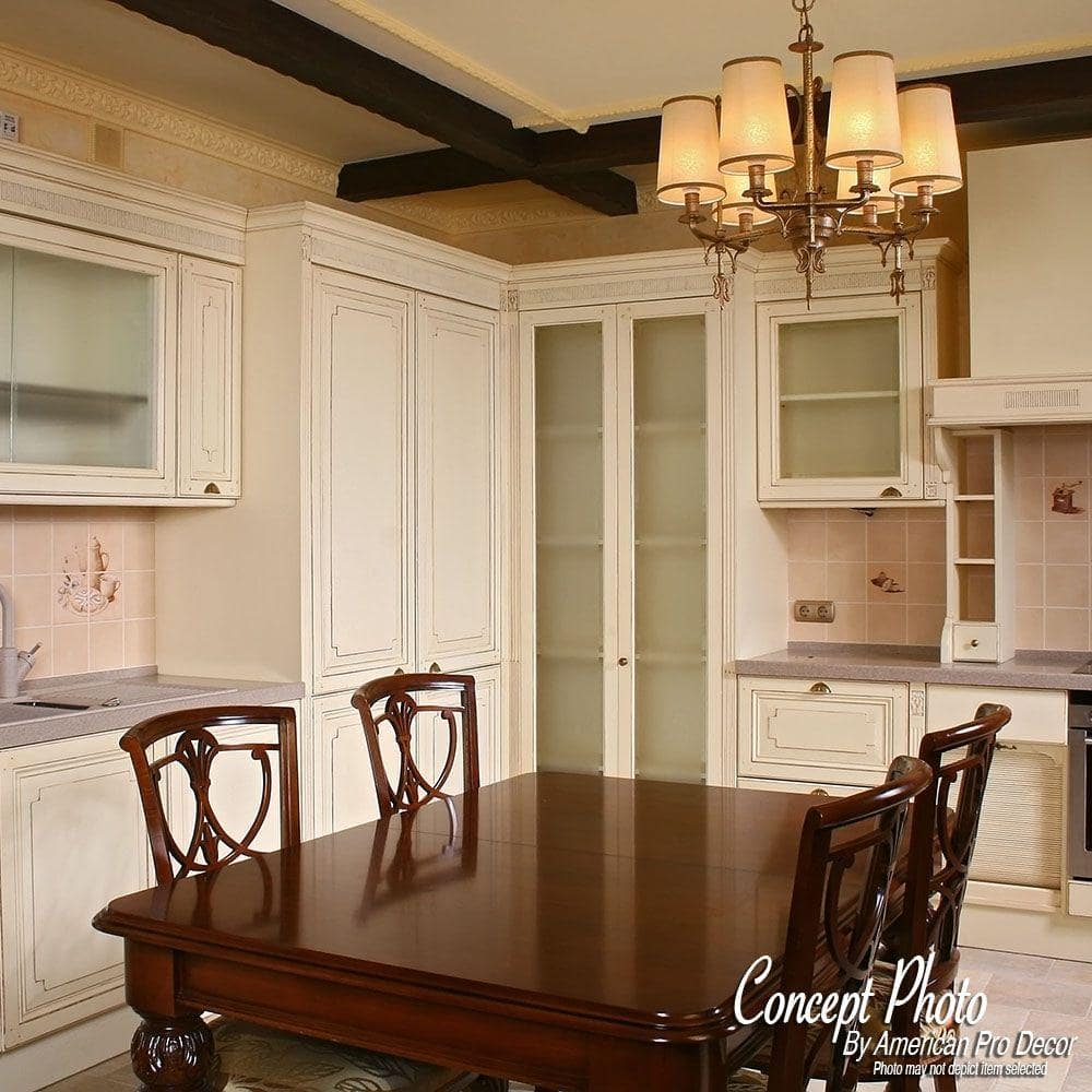 White Polyurethane Decorative Crown Moulding Sample