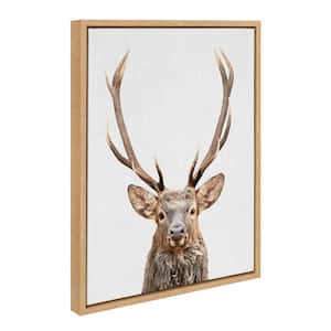 "Forest Deer Animal Portrait" by Simon Te, 1-Piece Framed Canvas Animals Art Print, 18 in. x 24 in.
