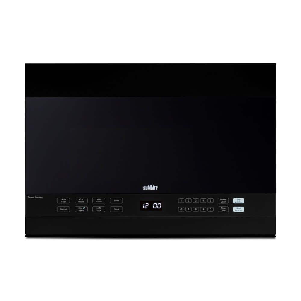 Summit Appliance 24 in. 1.4 cu. ft. Over the Range Microwave in Black