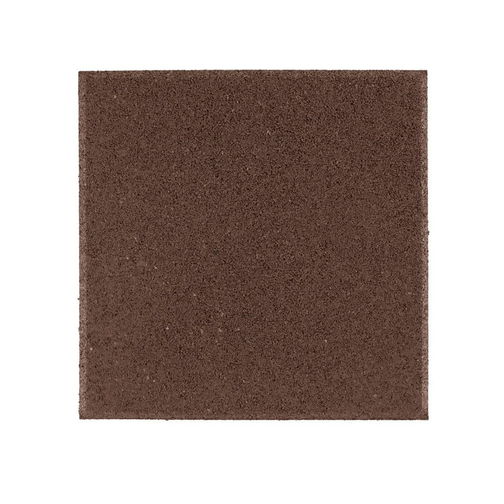 12 in. x 12 in. x 1/2 in. Brown Square Rubber Paver (60-Pack) price history on PriceWatchPro