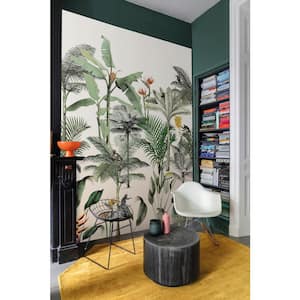 Above the Tropics Mural White Paper Strippable Roll (Covers 6.5 sq. ft.)