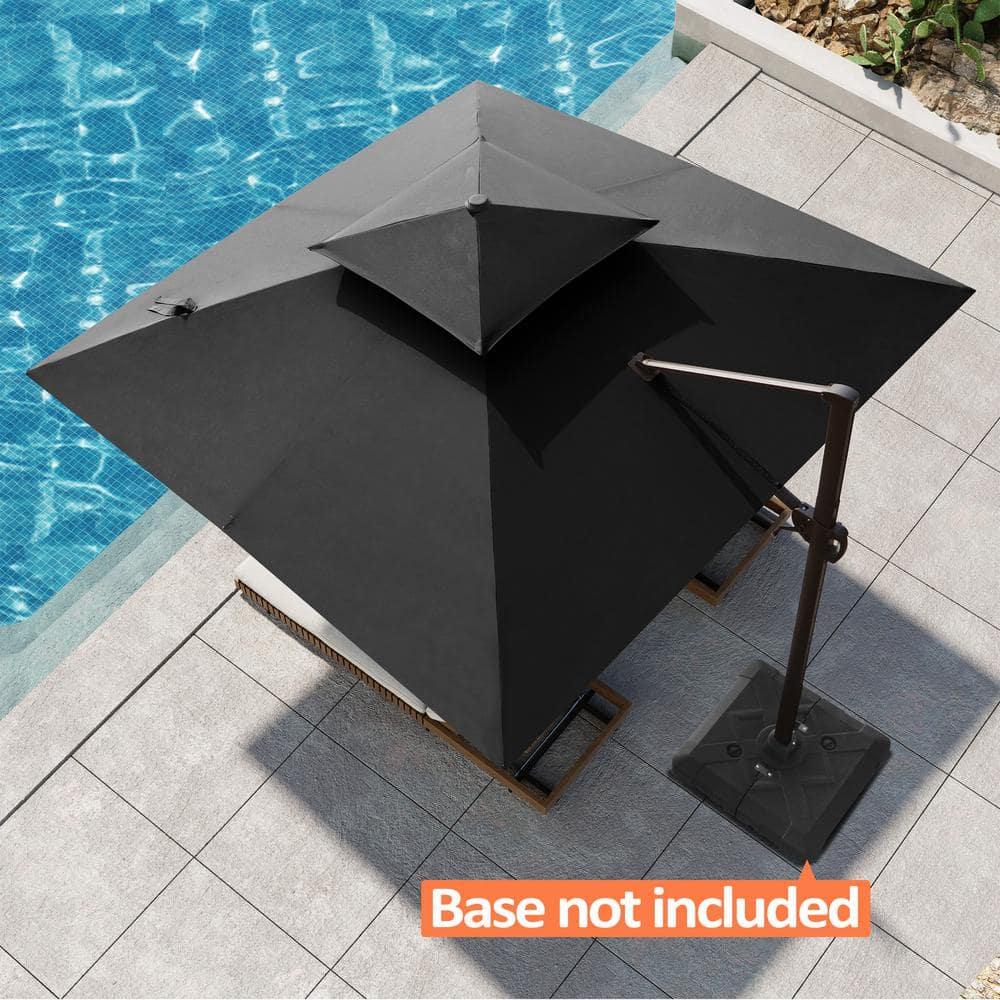 Pellebant Double Top 11 ft. Square Aluminum Heavy-Duty 360