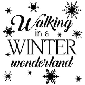 "Walking in a Winter Wonderland" Stencil & Free Bonus Stencil