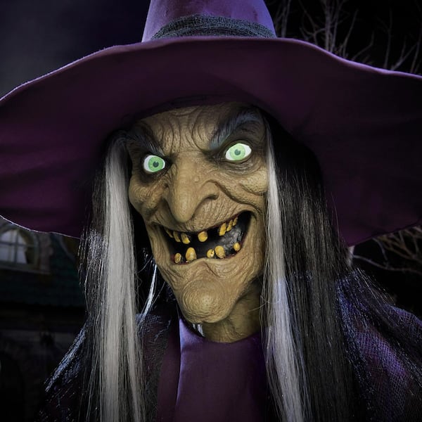 Home Accents Holiday 8 FT Wicked Woods Animated LED Brewing Witch Home Accents Holiday 8 FT Wicked Woods Animated LED Brewing Witch
