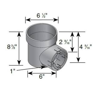 6 in. Plastic Round Speed-D Styrene Drainage Catch Basin