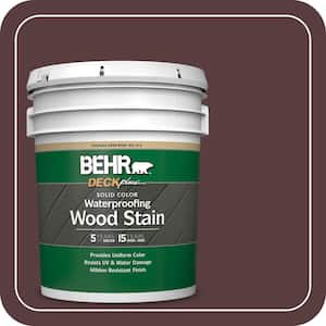 5 gal. #PPU1-02 Divine Wine Solid Color Waterproofing Exterior Wood Stain