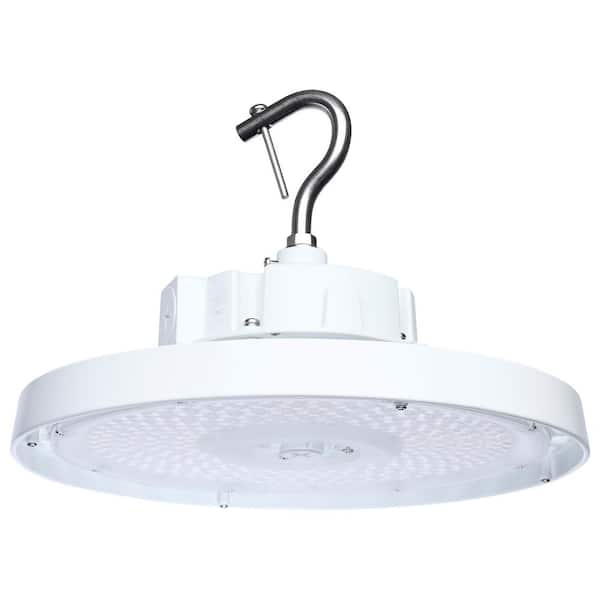 1 ft. 120/100/80 Wattage, CCT & Beam Angle Selectable Integrated LED White UFO High Bay Light, 120-347 Volt