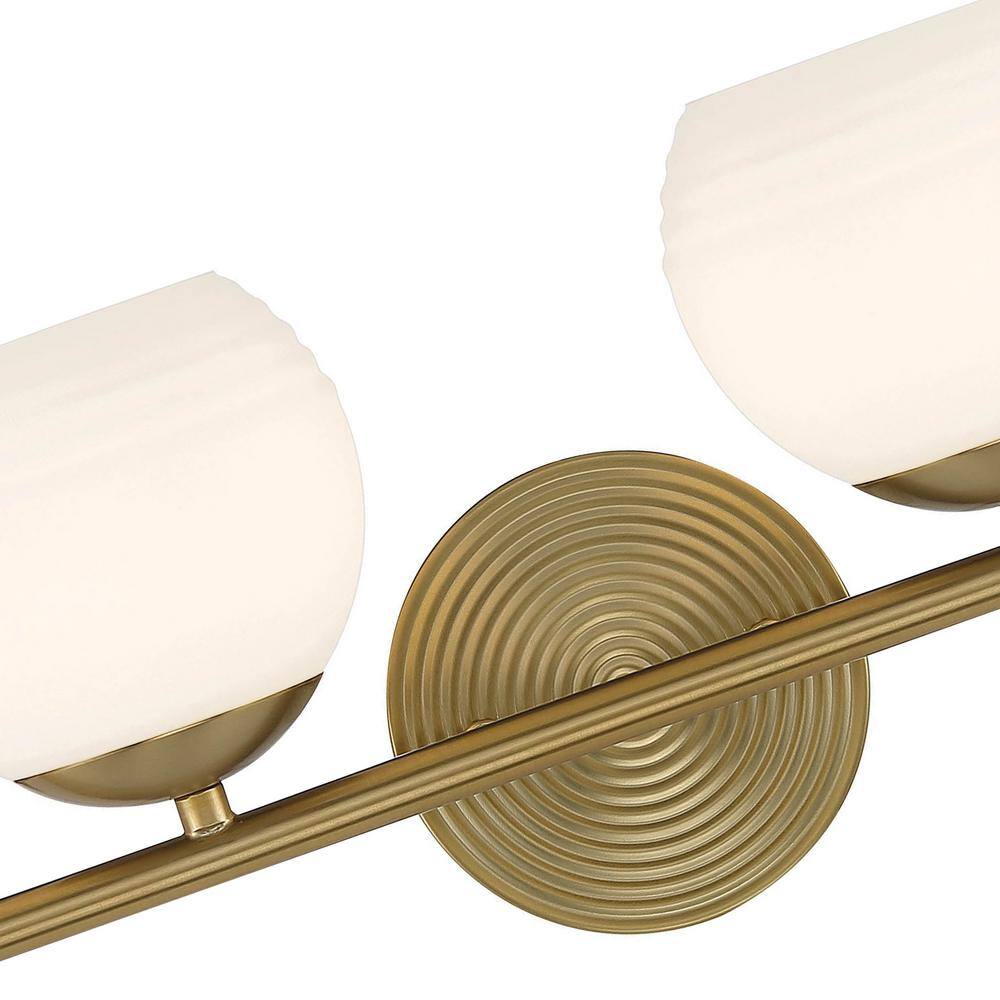Moon Breeze 32.5" Brushed Gold 4-Light Vanity Fixture