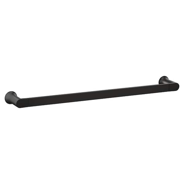 MOEN Genta LX 24 in. Wall Mounted Towel Bar in Matte Black