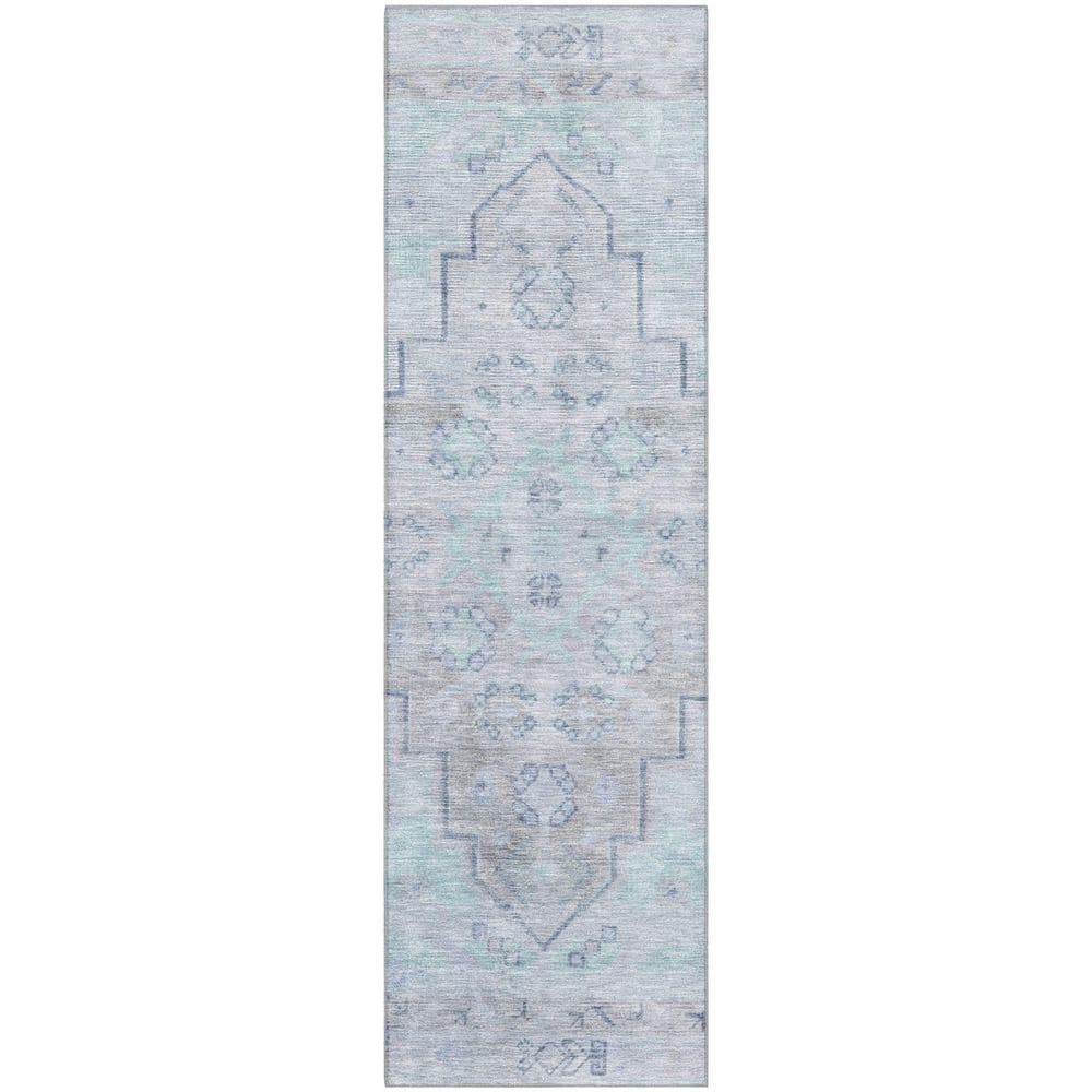 Mayfield Premium Machine Washable Abstract AMF1918 Gray 2 ft. x 7 ft. Runner Rug price history on PriceWatchPro
