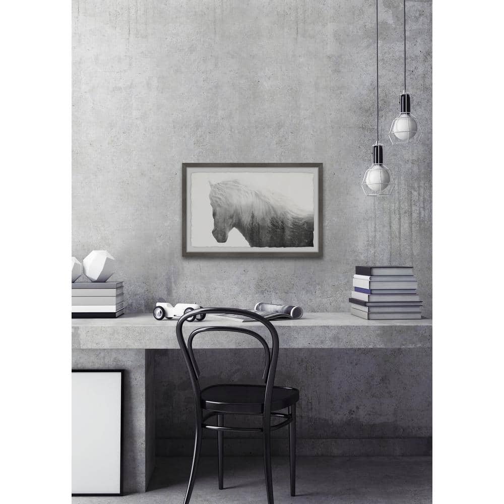 Majestic Horse with Forest Silhouette Framed Wall Art