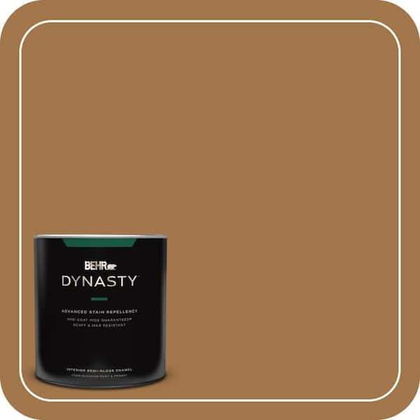 BEHR DYNASTY 1 qt. #S290-7 Wave of Grain Semi-Gloss Enamel Interior Stain-Blocking Paint and Primer