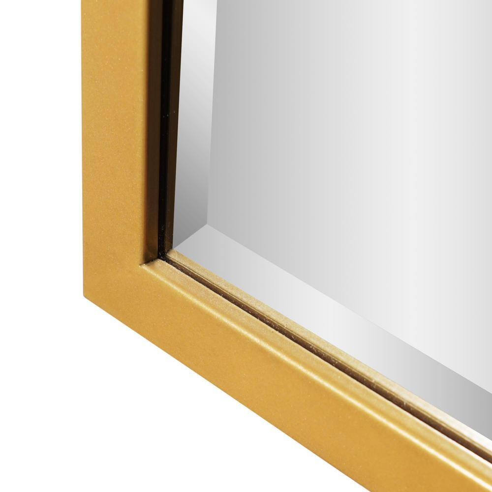 Gold Framed Beveled Edge Rectangular Wall Mirror 24" x 30"