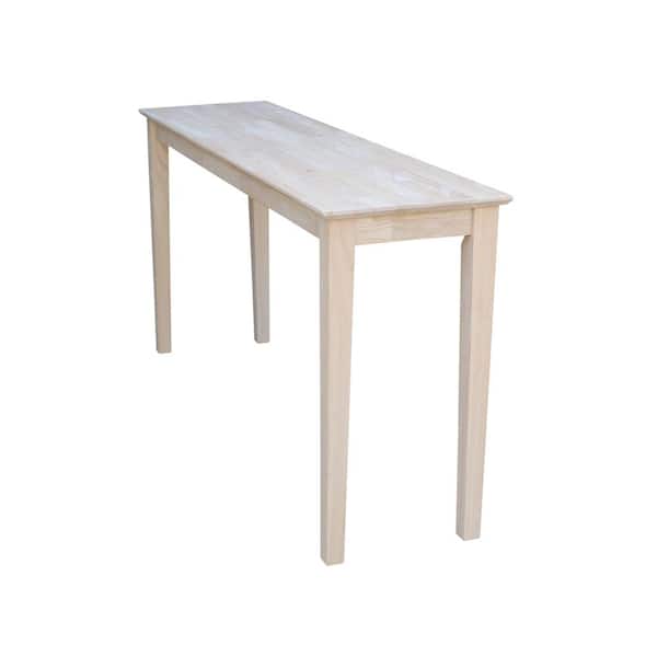 International Concepts 60 in. Unfinished Standard Rectangle Wood 
