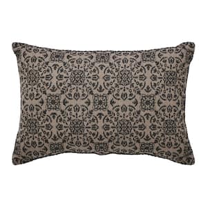Custom House Natural Primitive Black Country Jacquard 9.5 in. x 14 in. Throw Pillow