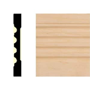 3/8 in. x 3 in. x 7 ft. Basswood Wood Fluted Casing Molding