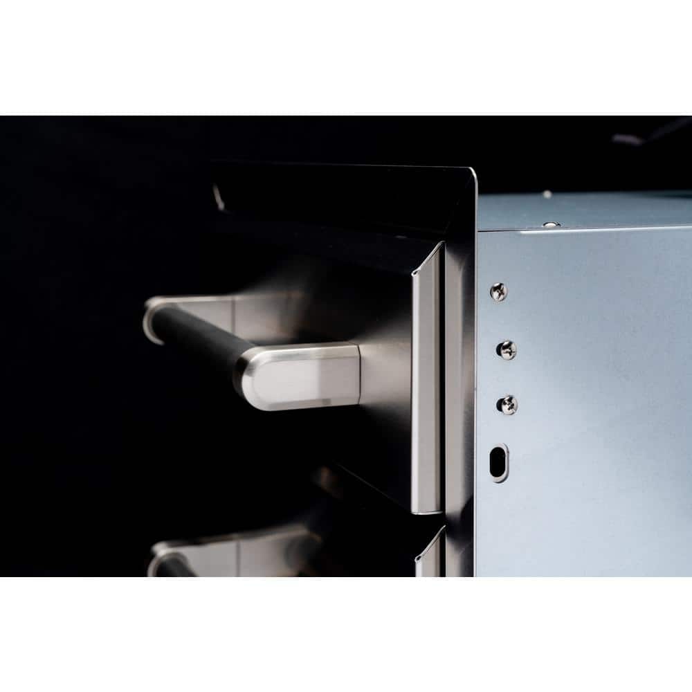 Stainless Steel Vertical Double Drawer Outdoor Kitchen Unit