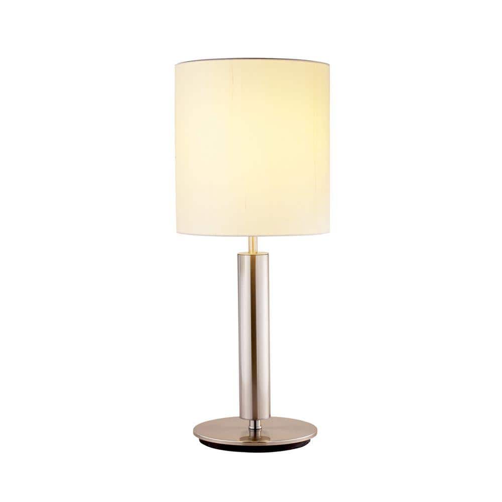 Adesso Hollywood 27 in. Satin Steel Table Lamp 4173-22 - The Home Depot
