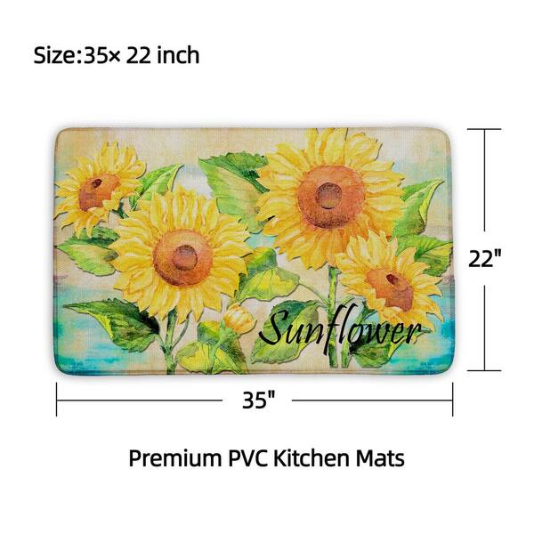 Sunflower Anti-Fatigue Mat - 18 X 30