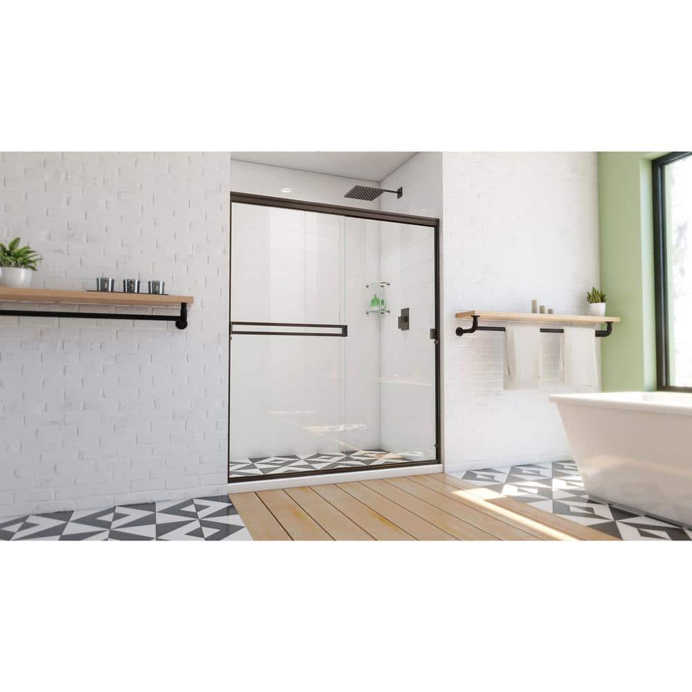 Alliance Pro Oil Rubbed Bronze Semi-Frameless Sliding Shower Door