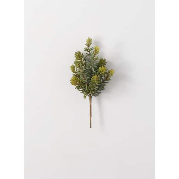 SULLIVANS 11" Artificial Green Succulent Pick