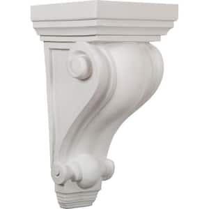 7-3/4 in. x 6-1/2 in. x 14-1/4 in. Primed Polyurethane Devon Corbel