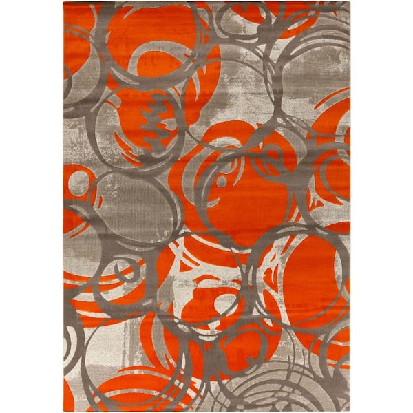 Artistic Weavers Petrila Burnt Orange 8 ft. x 11 ft. Indoor Area Rug