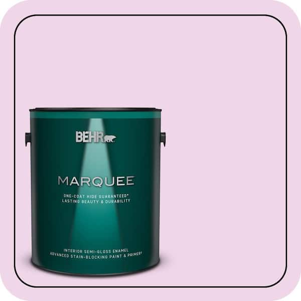 BEHR MARQUEE 1 gal. #P110-1 All Made Up Semi-Gloss Enamel Interior Paint & Primer