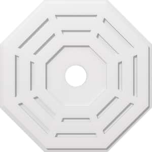 1 in. P X 11 in. C X 28 in. OD X 4 in. ID Westin Architectural Grade PVC Contemporary Ceiling Medallion