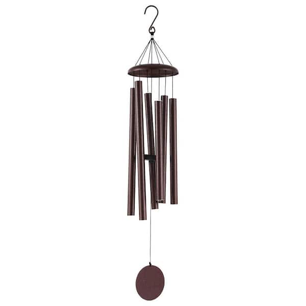 45 in. Bronze Aluminum Deep Tone Wind Chimes for Indoor and Outdoor