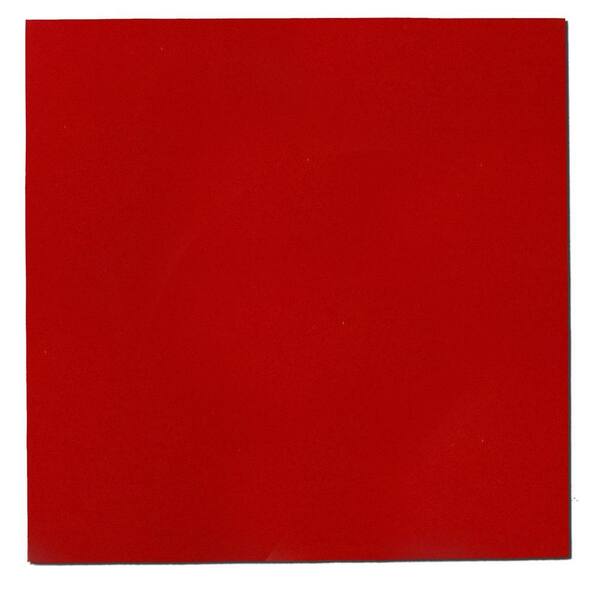 Owens Corning 24 in. x 24 in. Red Square Acoustic Sound Absorbing Wall Panels (2-Pack)