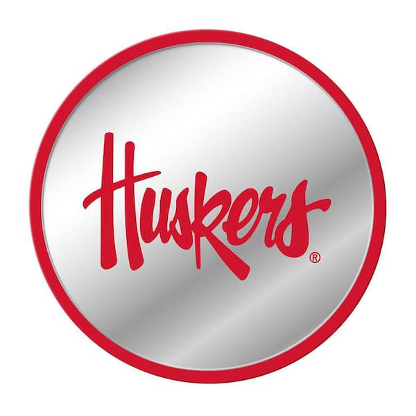 The Fan-Brand 17 in. x 17 in. Nebraska Cornhuskers Huskers Modern Disc  Mirrored Decorative Sign NCNEBR-235-02A - The Home Depot