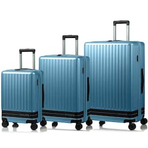 Fresh II 3-Piece Blue Hardside USB Luggage Set