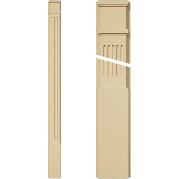 Ekena Millwork 2 in. D x 6 in. W x 82 in. L Primed Polyurethane Pilaster 1-Pack