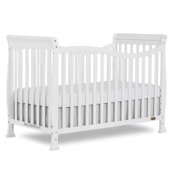 Violet White 7 in. 1-Convertible LifeStyle Crib