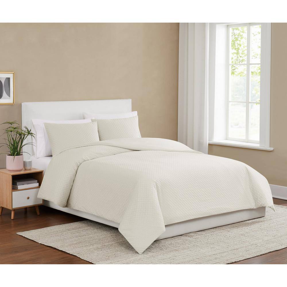King Cream Cotton Down Alternative Comforter Set