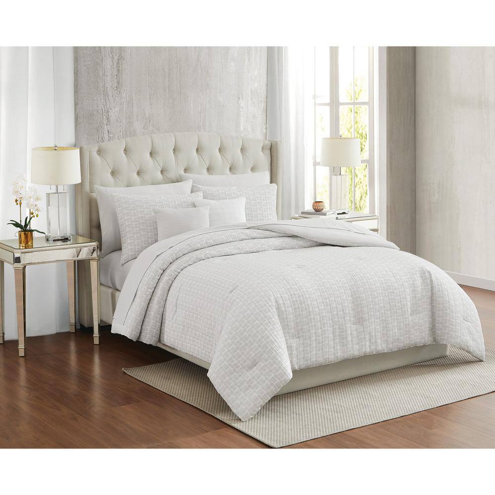 Gray Microfiber Full Bed in a Bag Set