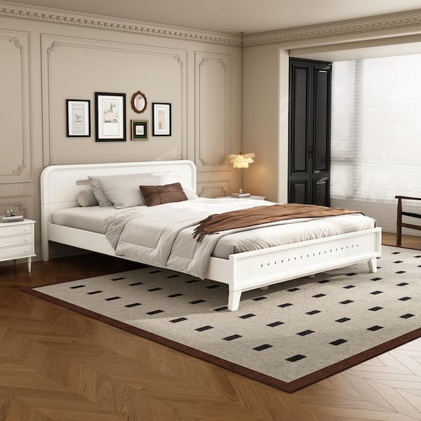 CHRISTOPHER KNIGHT HOME Aspen Modern White Wood Frame Queen Size ...