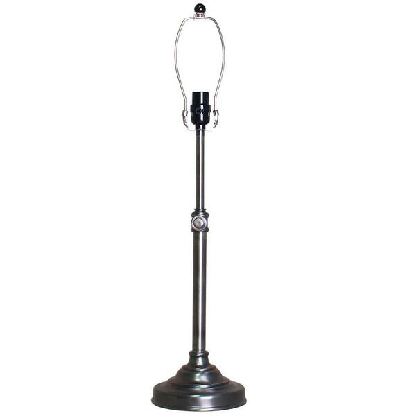 Hampton Bay Mix & Match 24 in. to 31 in. Adjustable Height Matte Gun Metal Table Base - Title 20