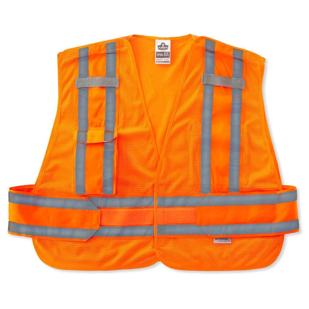 Ergodyne GLoWEAR 3XL Plus Orange Hi-Vis Type P Class 2 Expandable Public Safety Vest