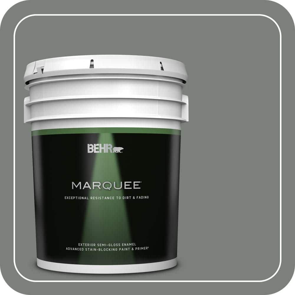 5 gal. #MQ6-20 Coastal Storm Semi-Gloss Enamel Exterior Paint & Primer product image for price tracking