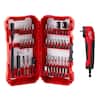Milwaukee SHOCKWAVE Impact Duty Alloy Steel Screw Driver Bit Set (45-Piece) W/ SHOCKWAVE Right Angle Drill Adapter 48-32-4023-48-32-2390