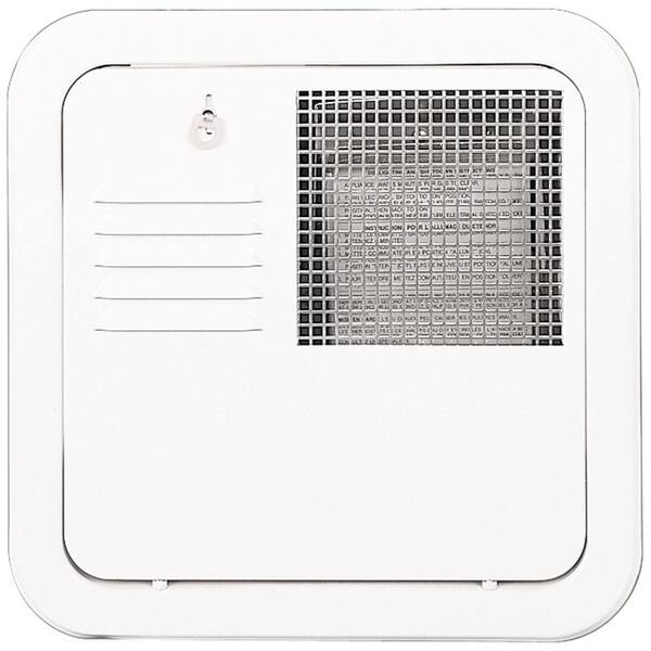 Suburban 6255APW Flush Mount 6 Gallon Water Heater Door-Polar White 