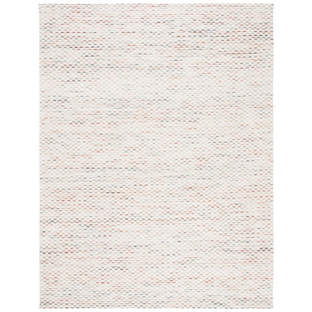 SAFAVIEH Marbella Beige/Rust 9 ft. x 12 ft. Striped Solid Color Area ...
