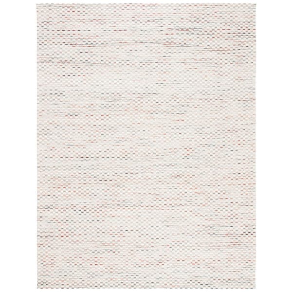 SAFAVIEH Marbella Beige/Rust 9 ft. x 12 ft. Striped Solid Color Area Rug