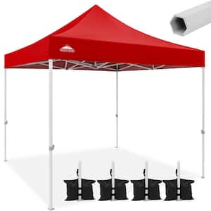 10 ft. W x 10 ft. D Heavy-Duty Pop up Commercial Canopy Tent